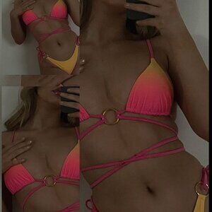 Princess Polly green bikini set